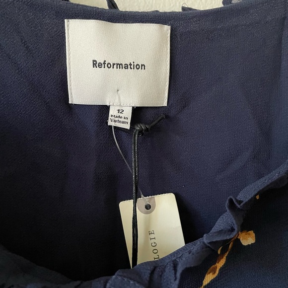 NWT Reformation Lilibet Floral Dress Size 12 NEW - Picture 6 of 9